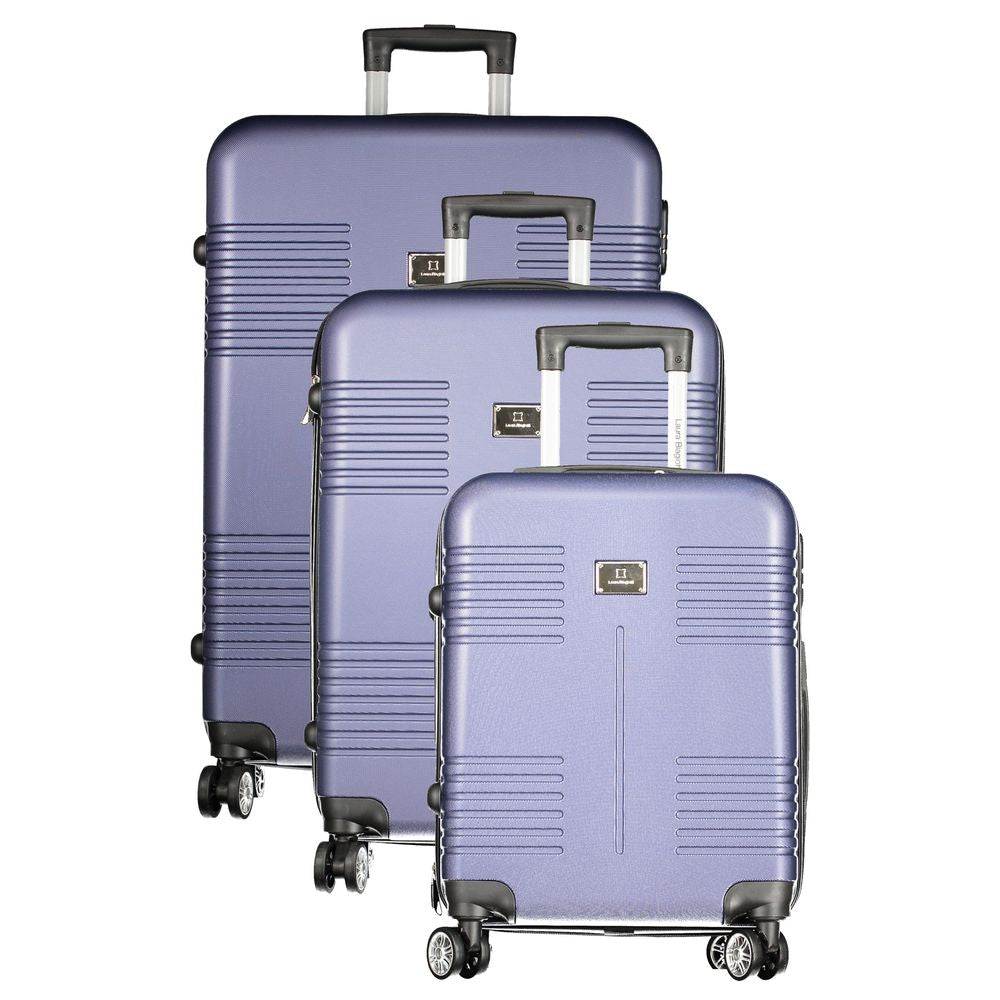 Laura Biagiotti Blue Polyurethane Women's Travel Bag