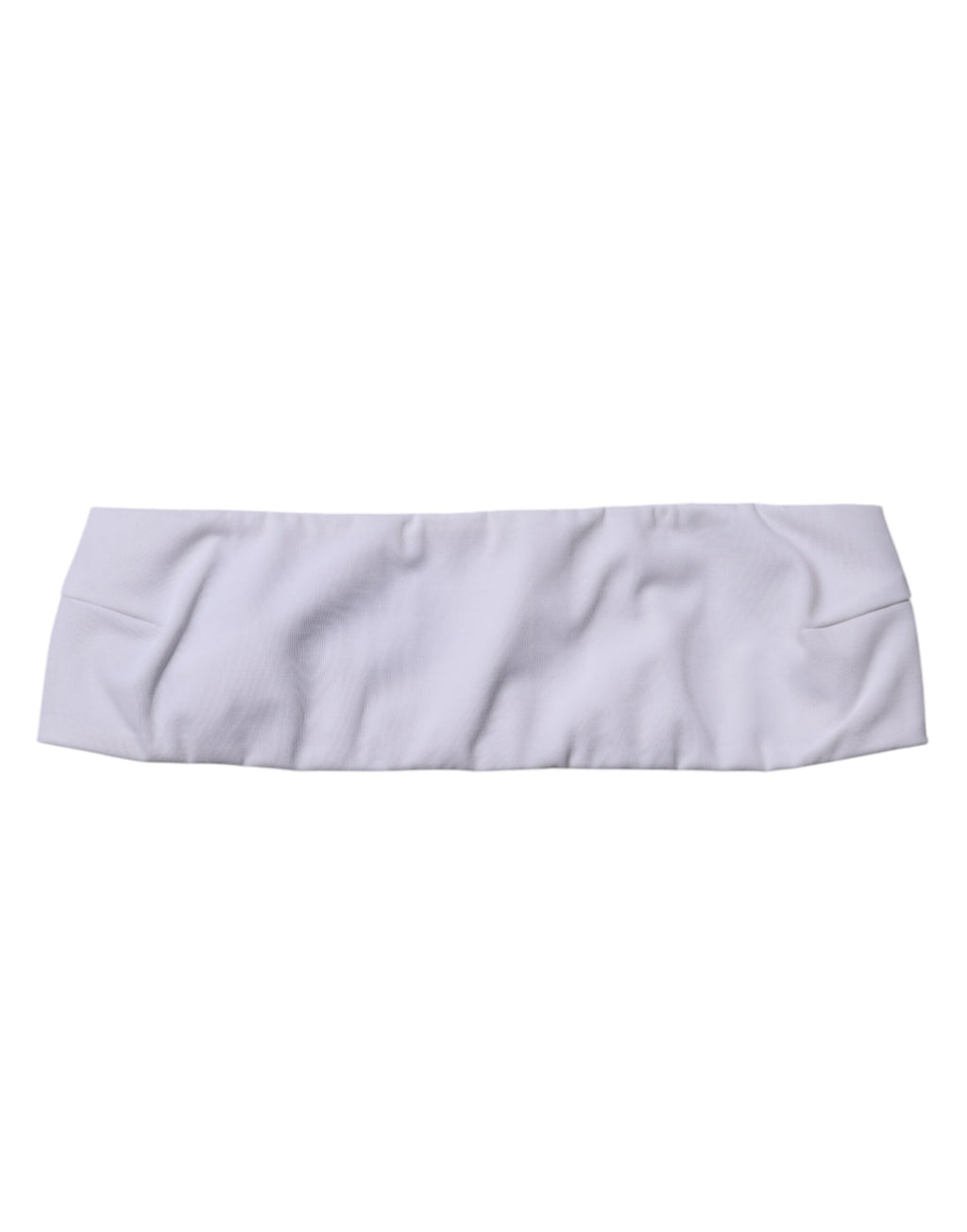 Dolce & Gabbana White Nylon Blend Bandeau Strapless Tube Top