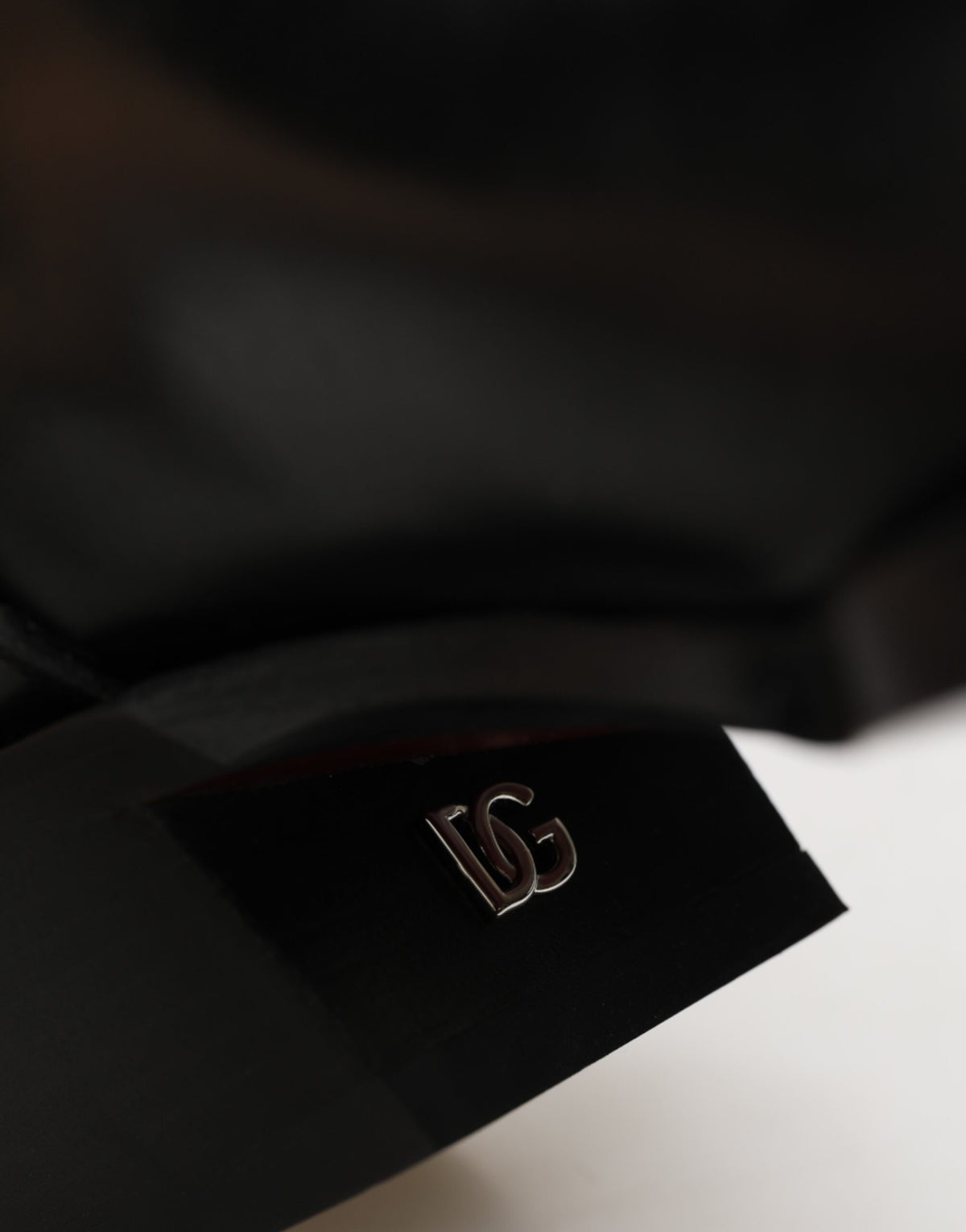 Dolce & Gabbana Black Logo Plaque Over The Calf Boots Shoes