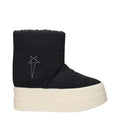 Rick Owens Black Fabric Ankle Boots
