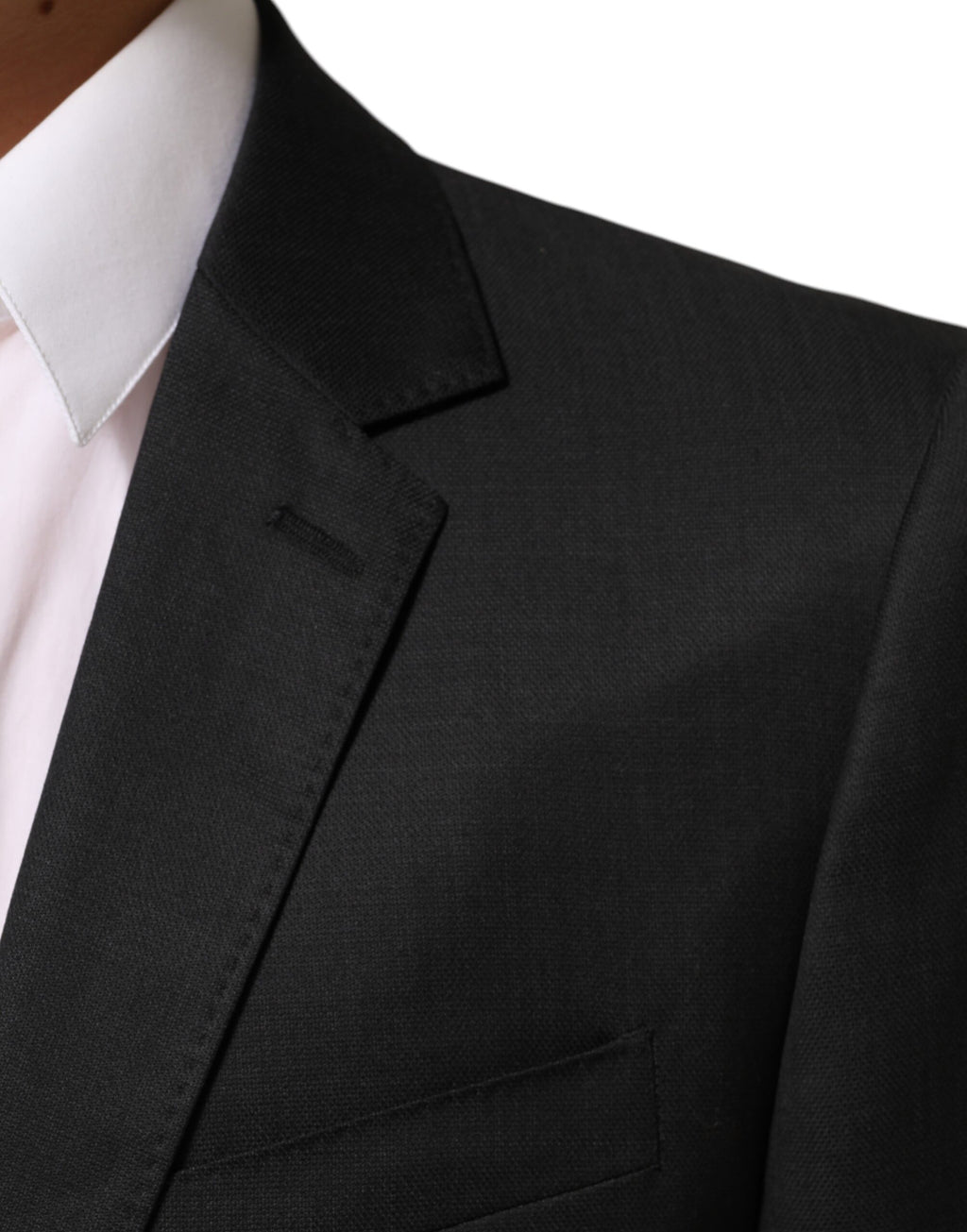 Dolce & Gabbana Dark Gray Single Breasted Men Coat MARTINI Blazer