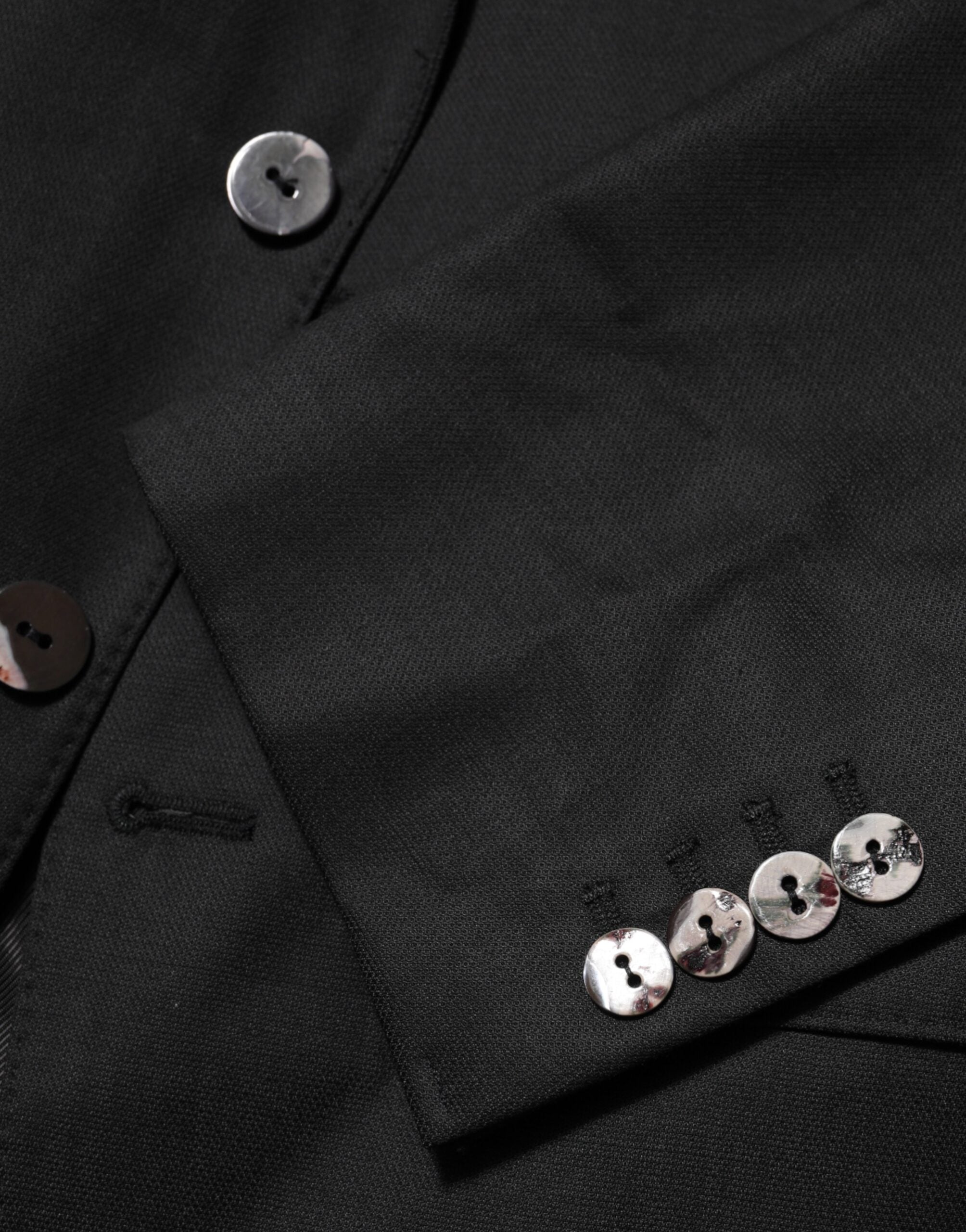 Dolce & Gabbana Dark Gray Single Breasted Men Coat MARTINI Blazer