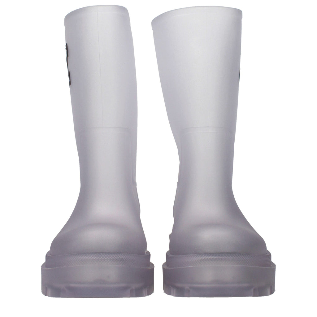 Off-White Transparent Pvc Ankle Boots