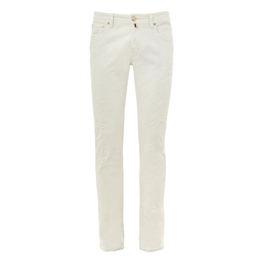 Jacob Cohen Blue Cotton Skinny Jeans