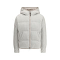 Brunello Cucinelli Gray Cashmere Full-Length Jacket