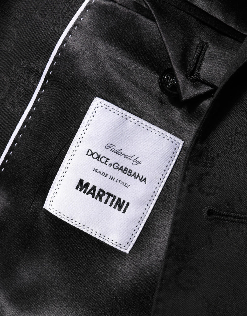 Dolce & Gabbana Black MARTINI 2 Buttons Suit Jacket Blazer