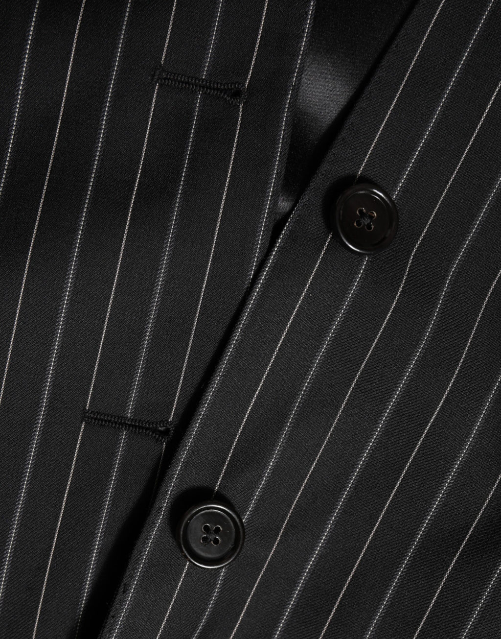 Dolce & Gabbana Dark Gray Stripes MARTINI 1 Button Suit Blazer