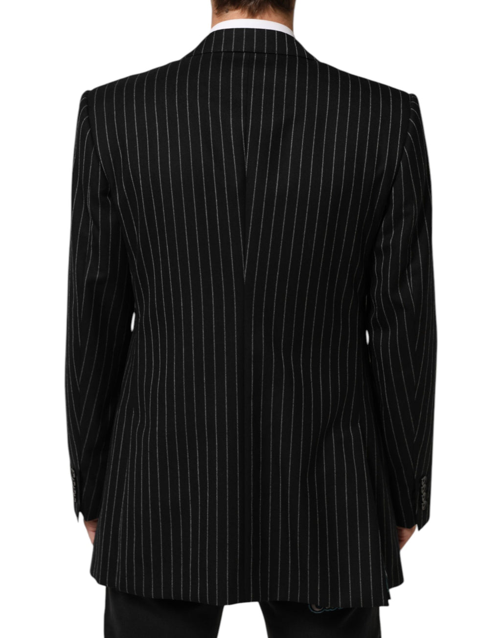 Dolce & Gabbana Dark Gray Stripes 2 Buttons Suit Jacket Blazer