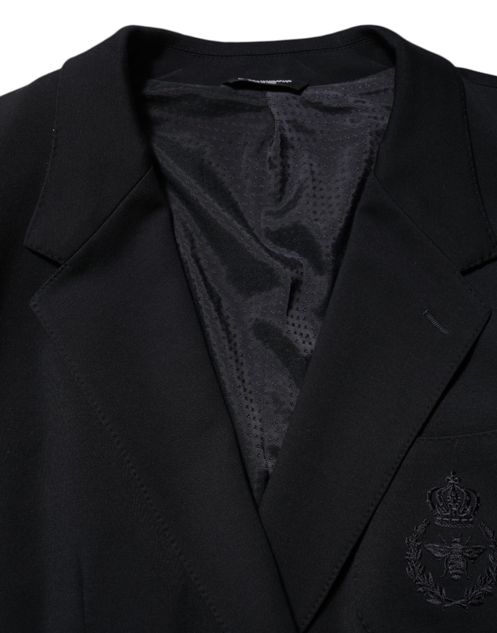Dolce & Gabbana Dark Blue Viscose 2 Buttons Suit Jacket Blazer