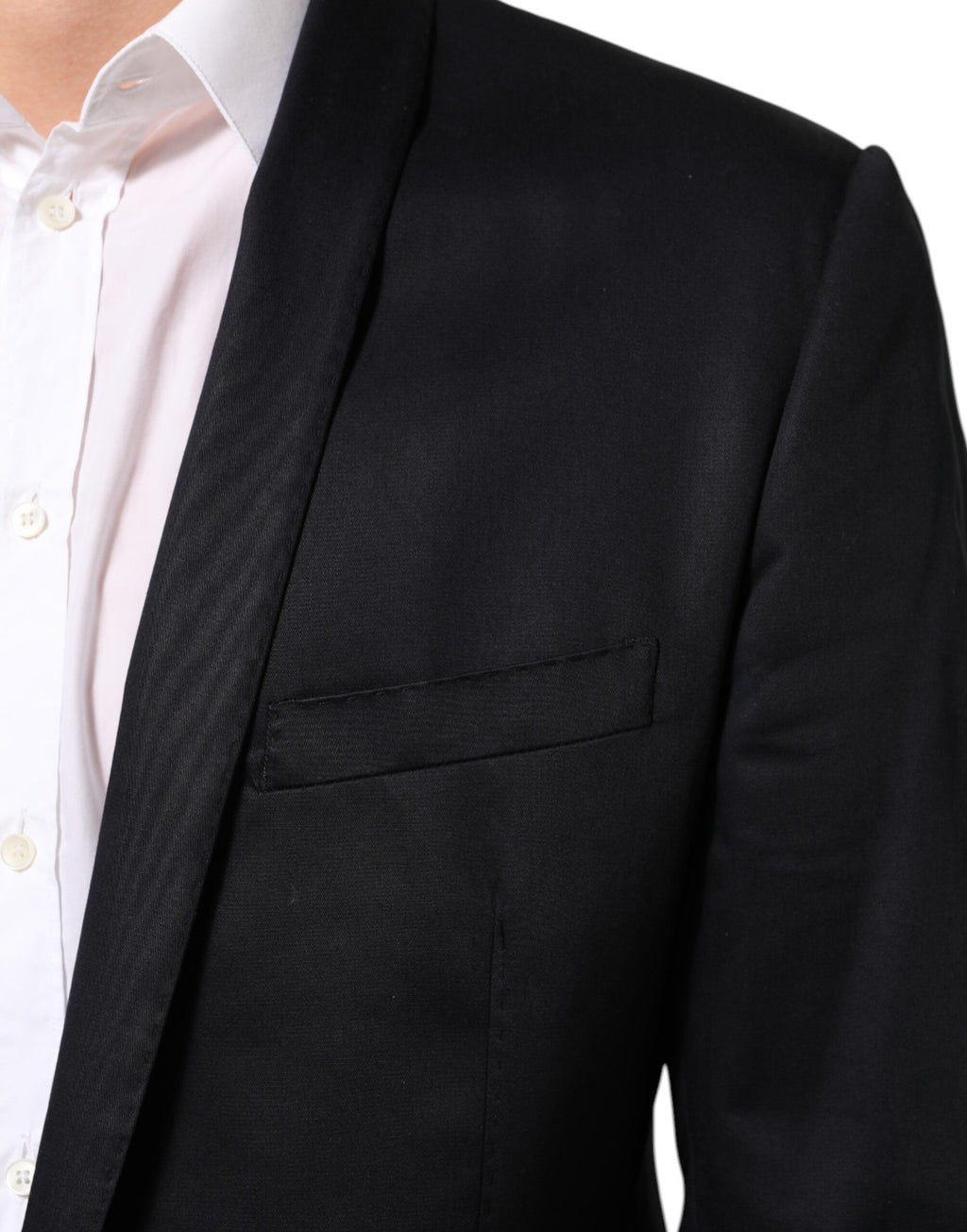 Dolce & Gabbana Blue Cotton 1 Button Suit Jacket Blazer