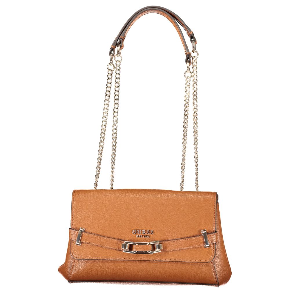 Guess Jeans Marrone Polyurethane Women Handbag