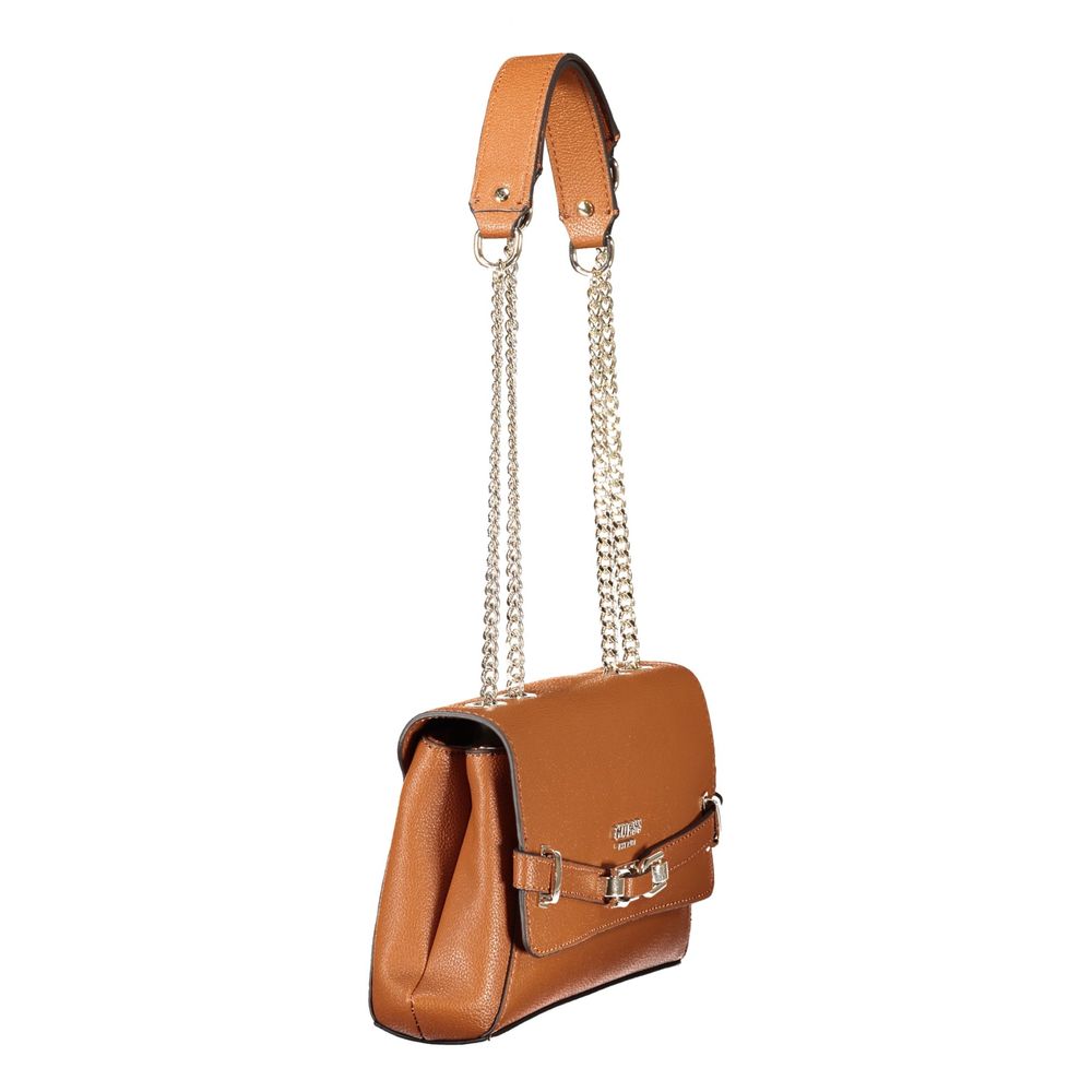 Guess Jeans Marrone Polyurethane Women Handbag