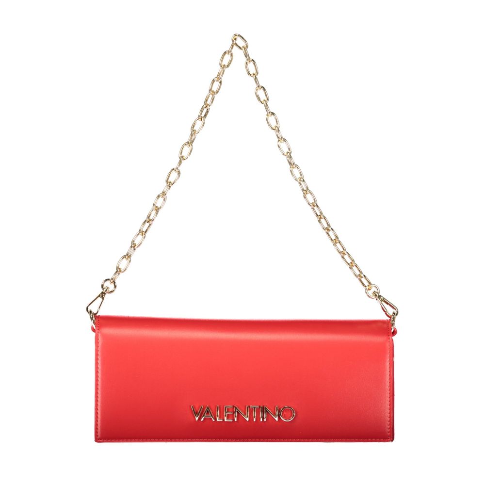 Mario Valentino Rosso Polyurethane Women's Shoulder Bag