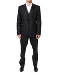 Dolce & Gabbana Dark Blue MARTINI 2 Buttons Suit 3 Piece Suit