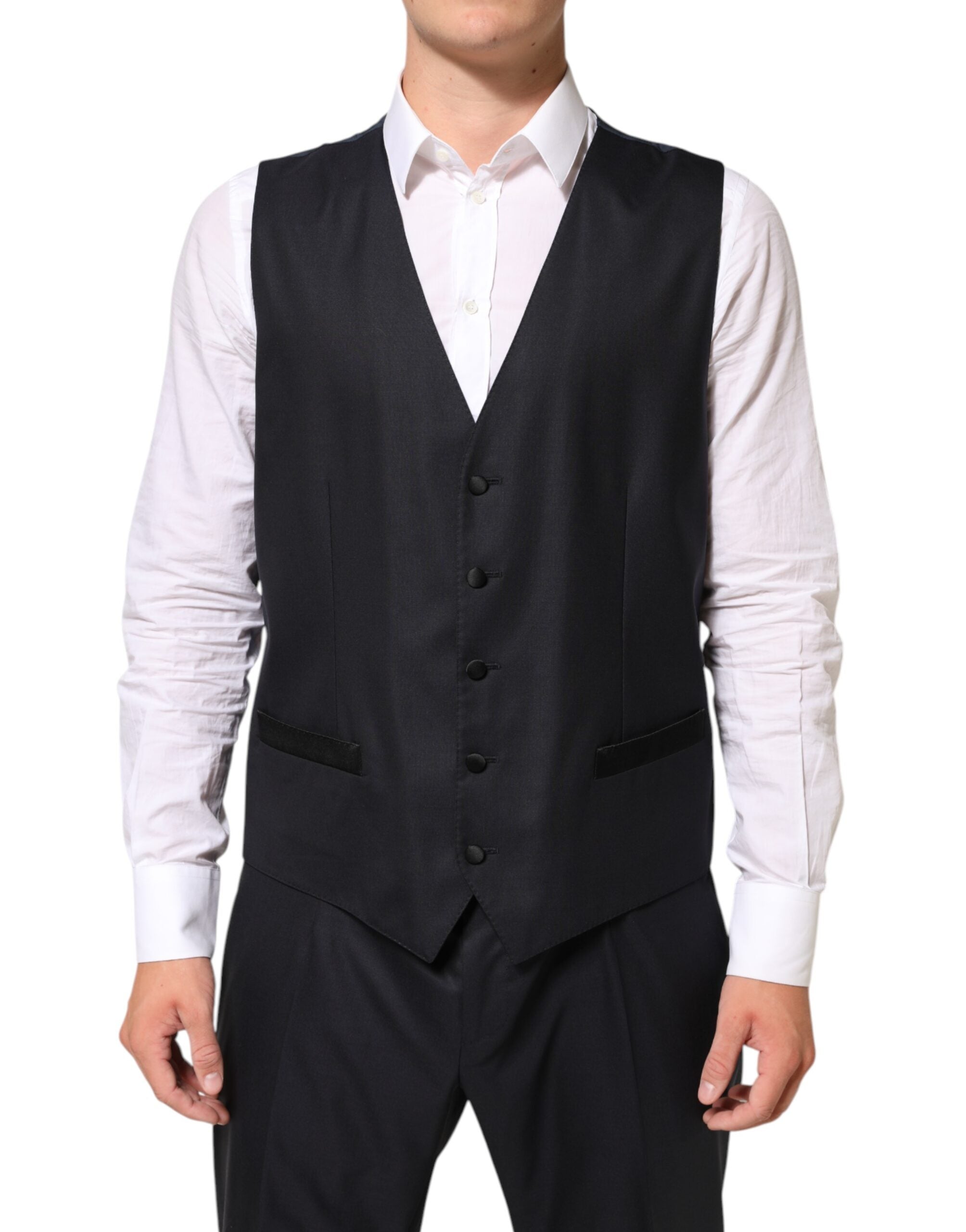 Dolce & Gabbana Dark Blue MARTINI 2 Buttons Suit 3 Piece Suit