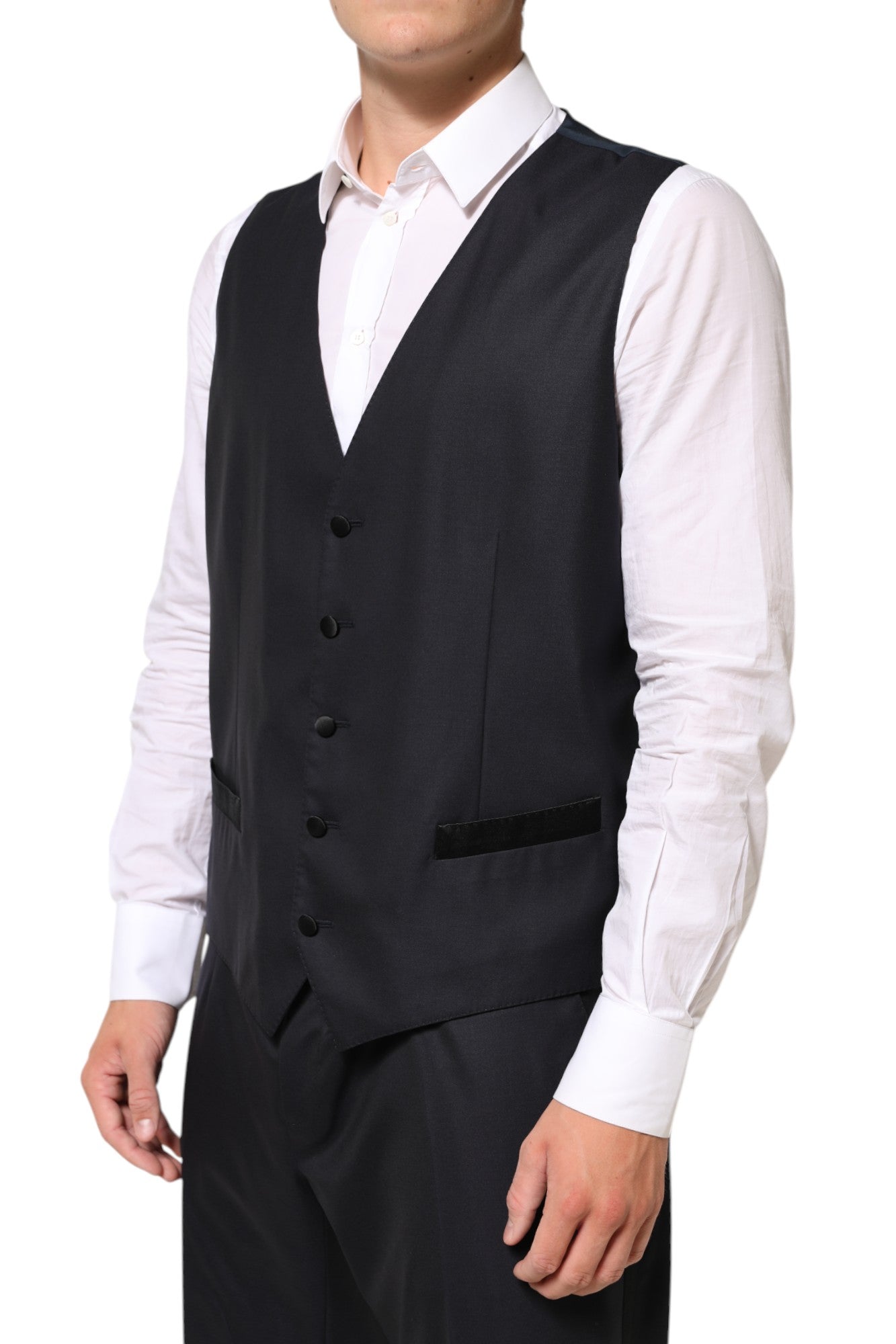 Dolce & Gabbana Dark Blue MARTINI 2 Buttons Suit 3 Piece Suit