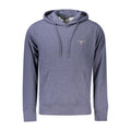 Accademia Militare Blue Recycled Cotton Men's Hooded Sweatshirt