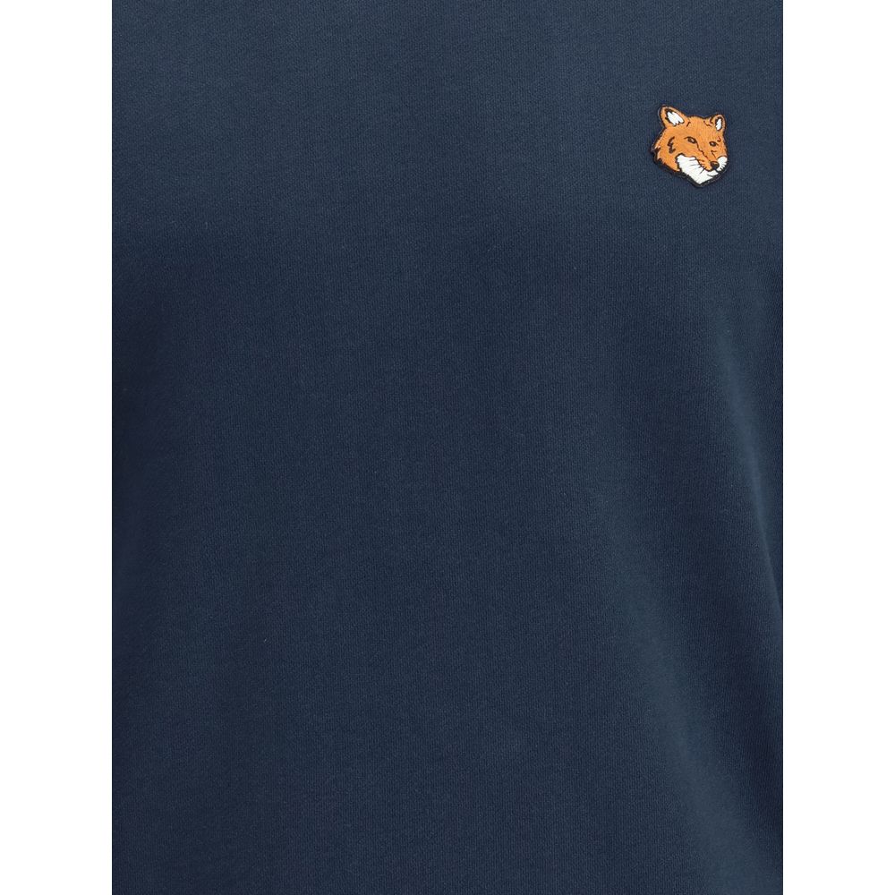 Maison Kitsuné Blue Cotton Sweatshirt