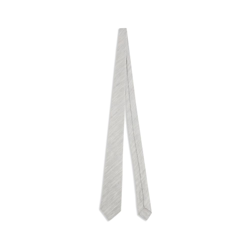Kiton Gray Fabric Tie