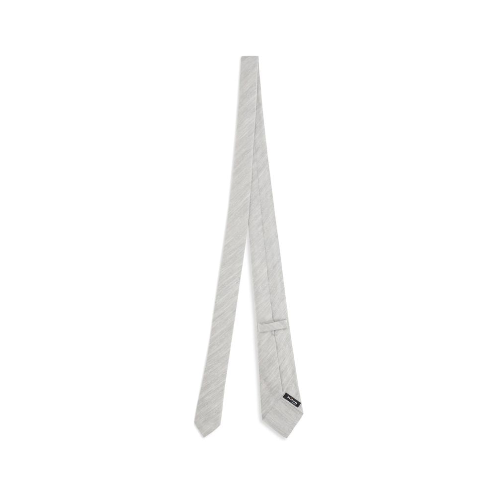 Kiton Gray Fabric Tie