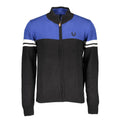 Gianmarco Venturi Black Cotton Men Cardigan