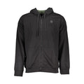 Gianmarco Venturi Black Cotton Men's Hooded Sweatshirt
