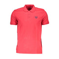 Gianmarco Venturi Red Cotton Men Polo Shirt