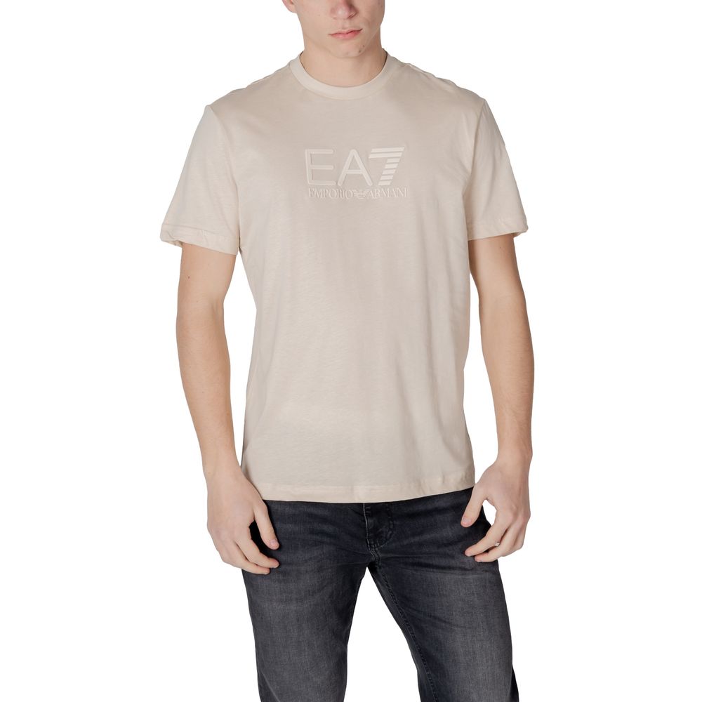 EA7 Emporio Armani White Cotton Polo Shirt
