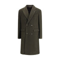 Cruna Bicolor Fleece Wool Coat
