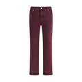 Brunello Cucinelli Multicolor Cotton Slim Fit Jeans