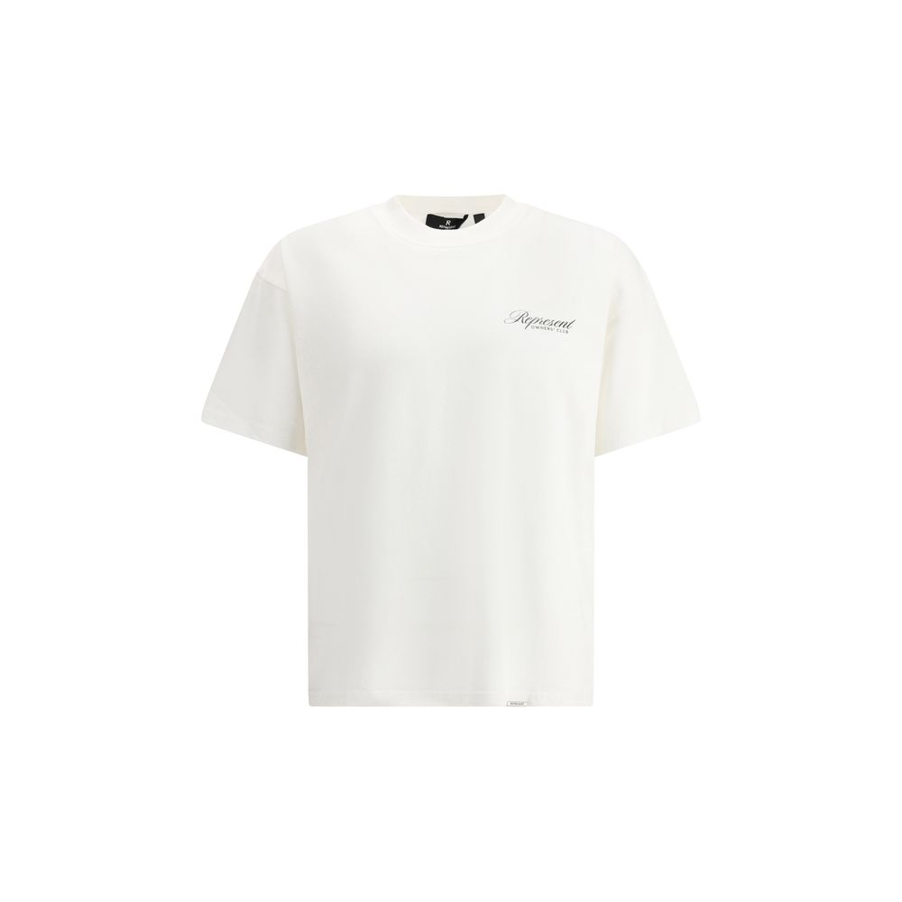 Represent White Cotton T-Shirt