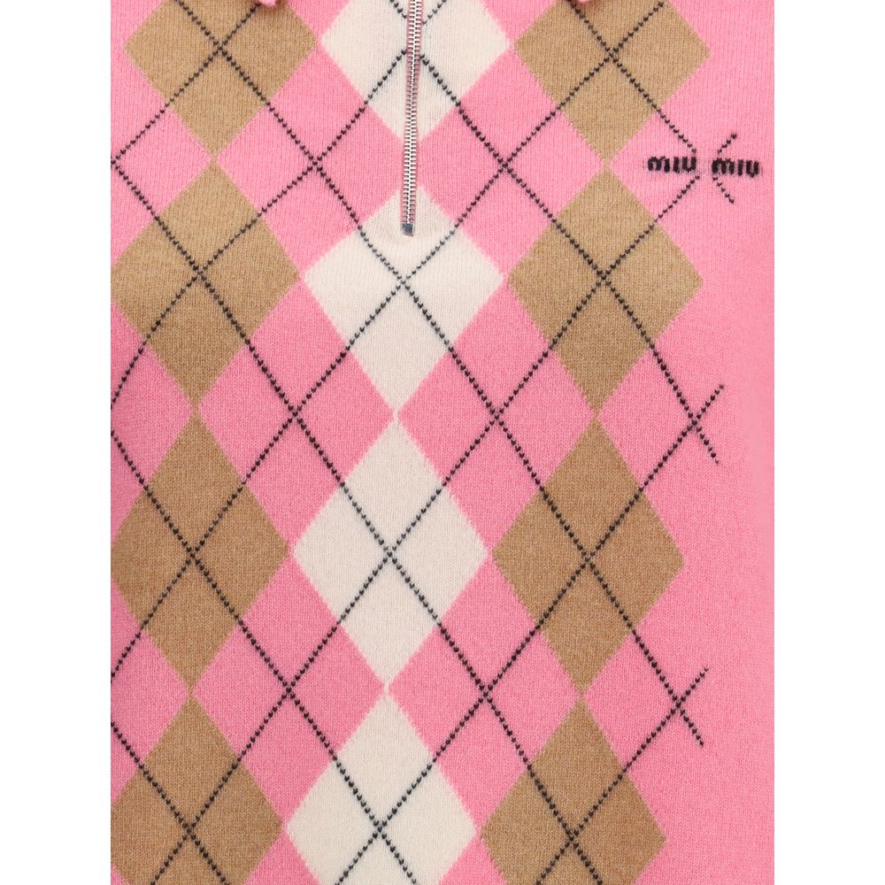 Miu Miu Multicolor Cashmere Sweatshirt