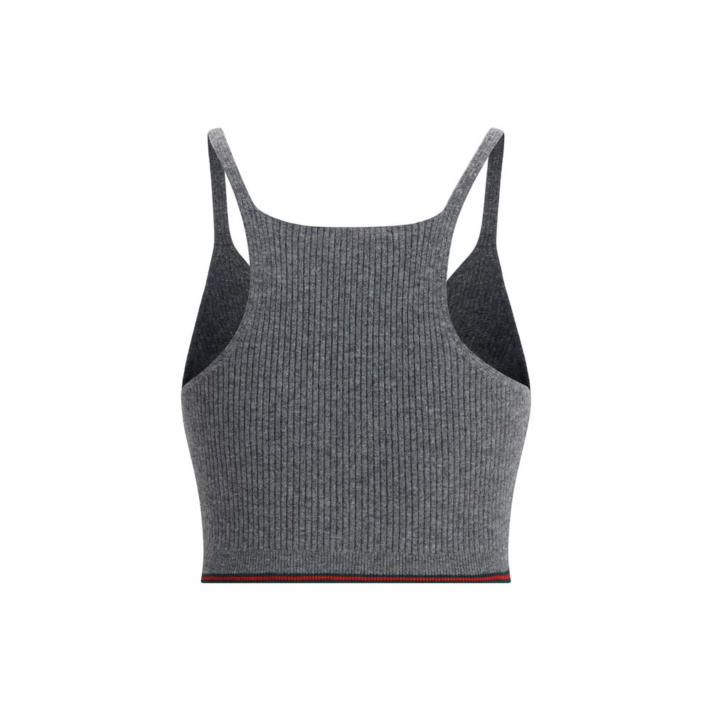 Gucci Gray Wool Top