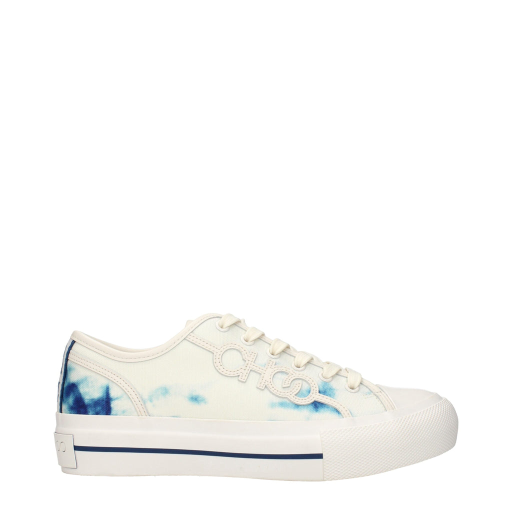 Jimmy Choo Beige Fabric Low Top Sneakers