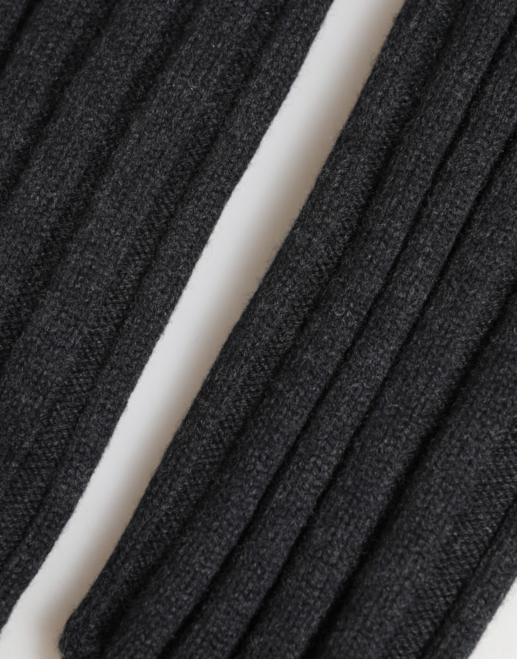 Dolce & Gabbana Dark Gray Virgin Wool Knitted Fingerless Gloves
