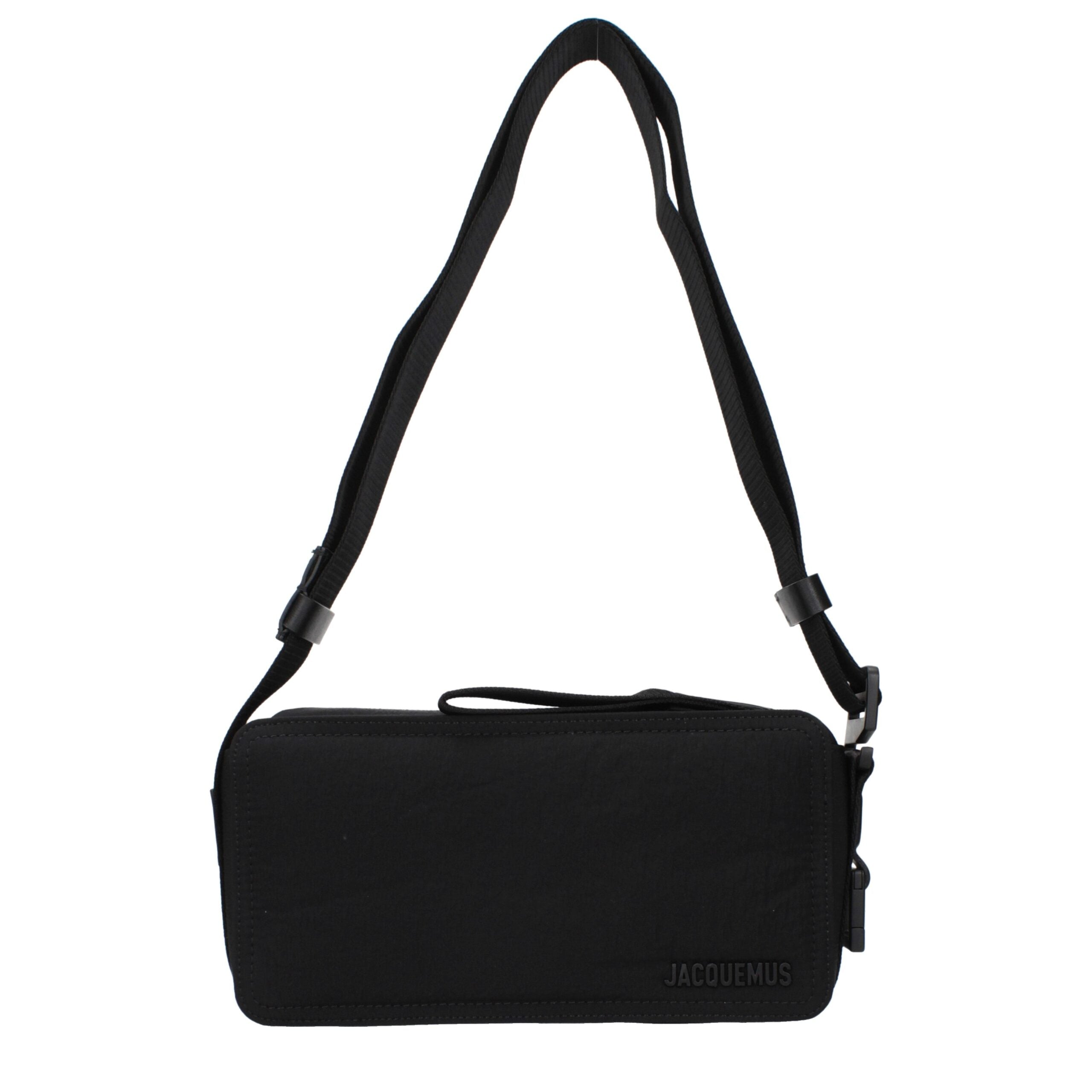 Jacquemus Black Fabric Crossbody Bag