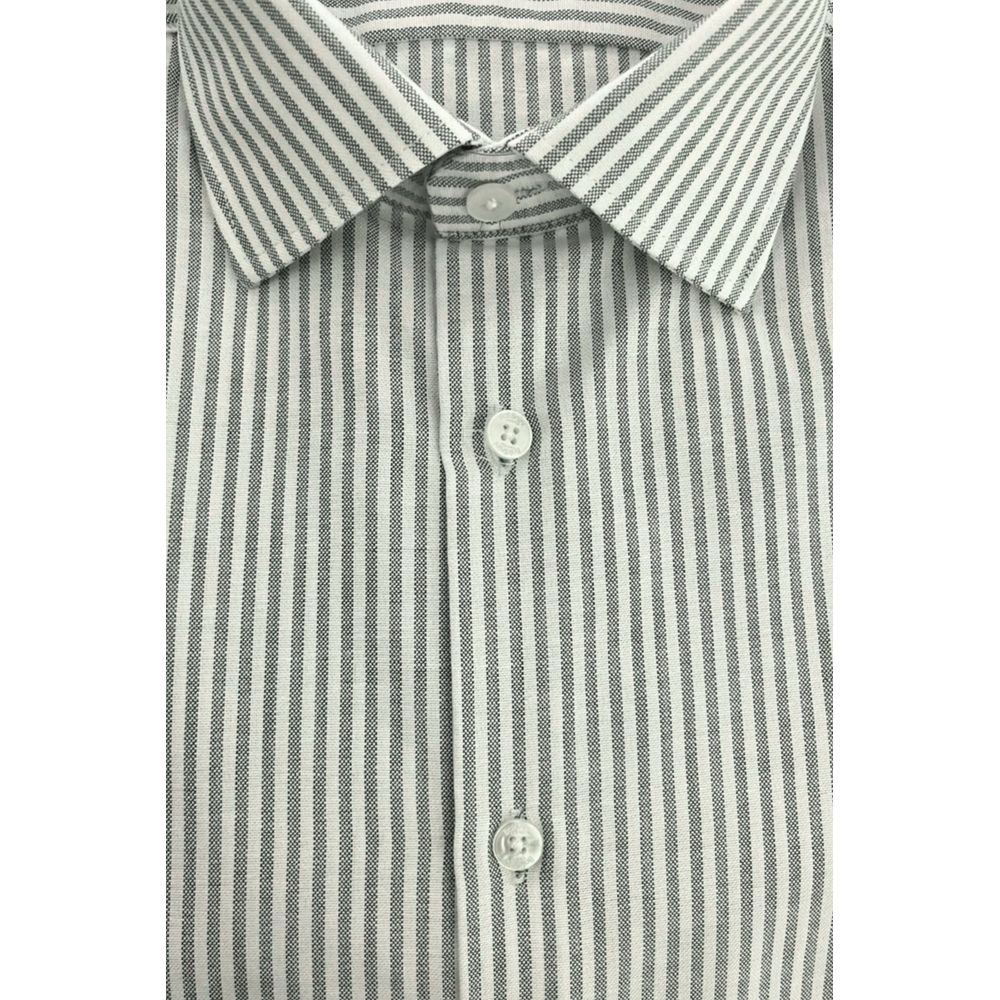 Baldinini Trend Green Cotton Men Shirt
