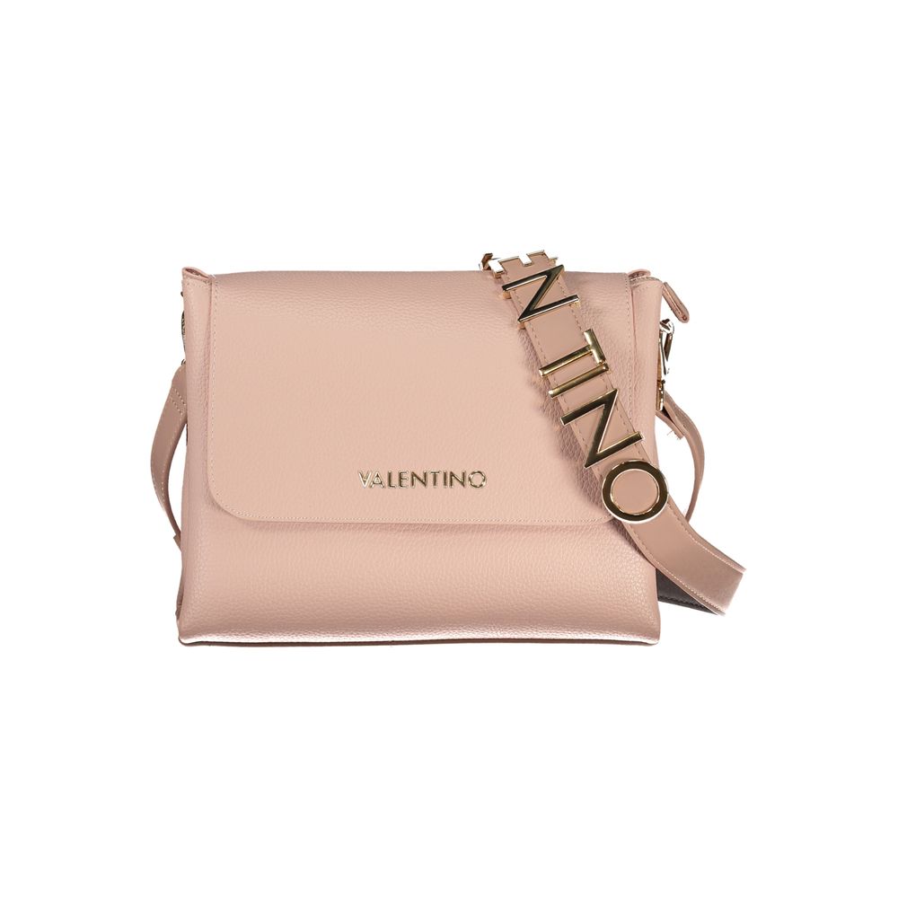 Mario Valentino Rosa Polyurethane Women's Bag with Removable Shoulder Handle