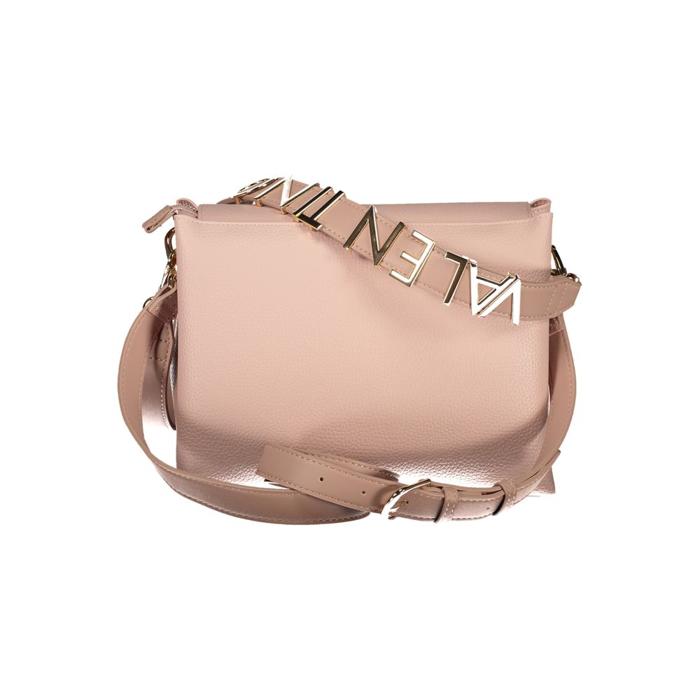Mario Valentino Rosa Polyurethane Women's Bag with Removable Shoulder Handle