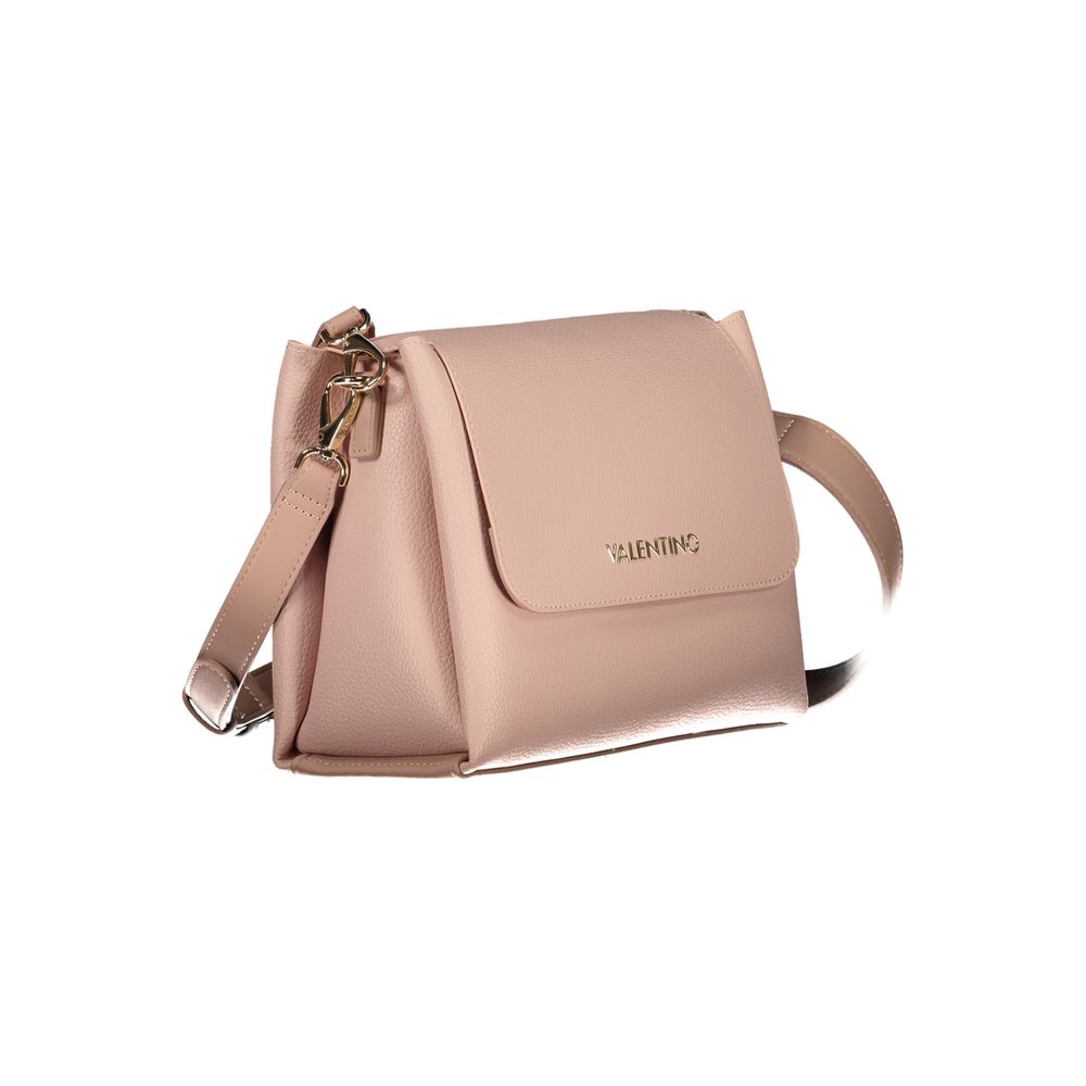 Mario Valentino Rosa Polyurethane Women's Bag with Removable Shoulder Handle