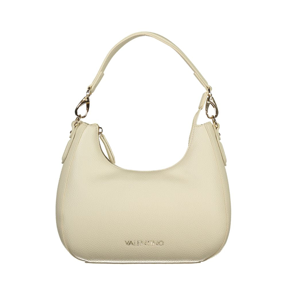 Mario Valentino Beige Polyurethane Women's Bag with Shoulder Strap