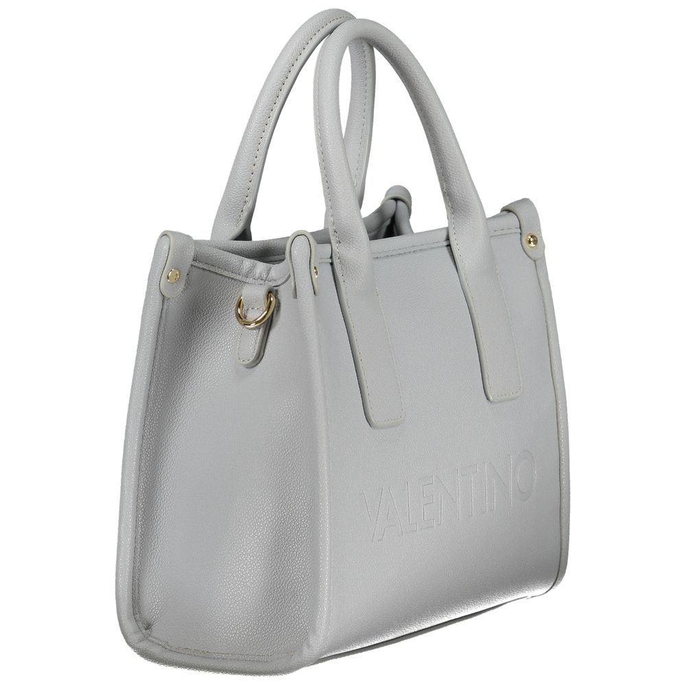 Mario Valentino Azzurro Polyurethane Women's Bag with Handles