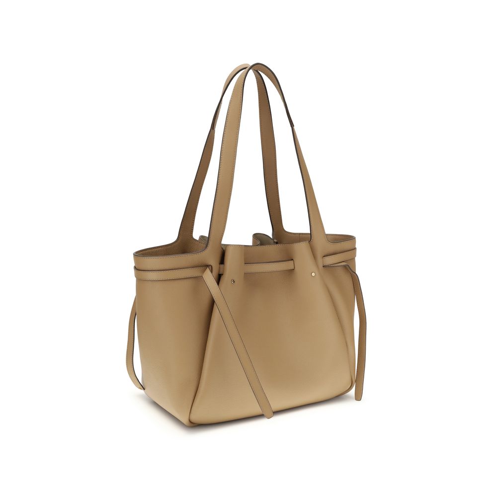 Tory Burch Beige Leather Shoulder Bag