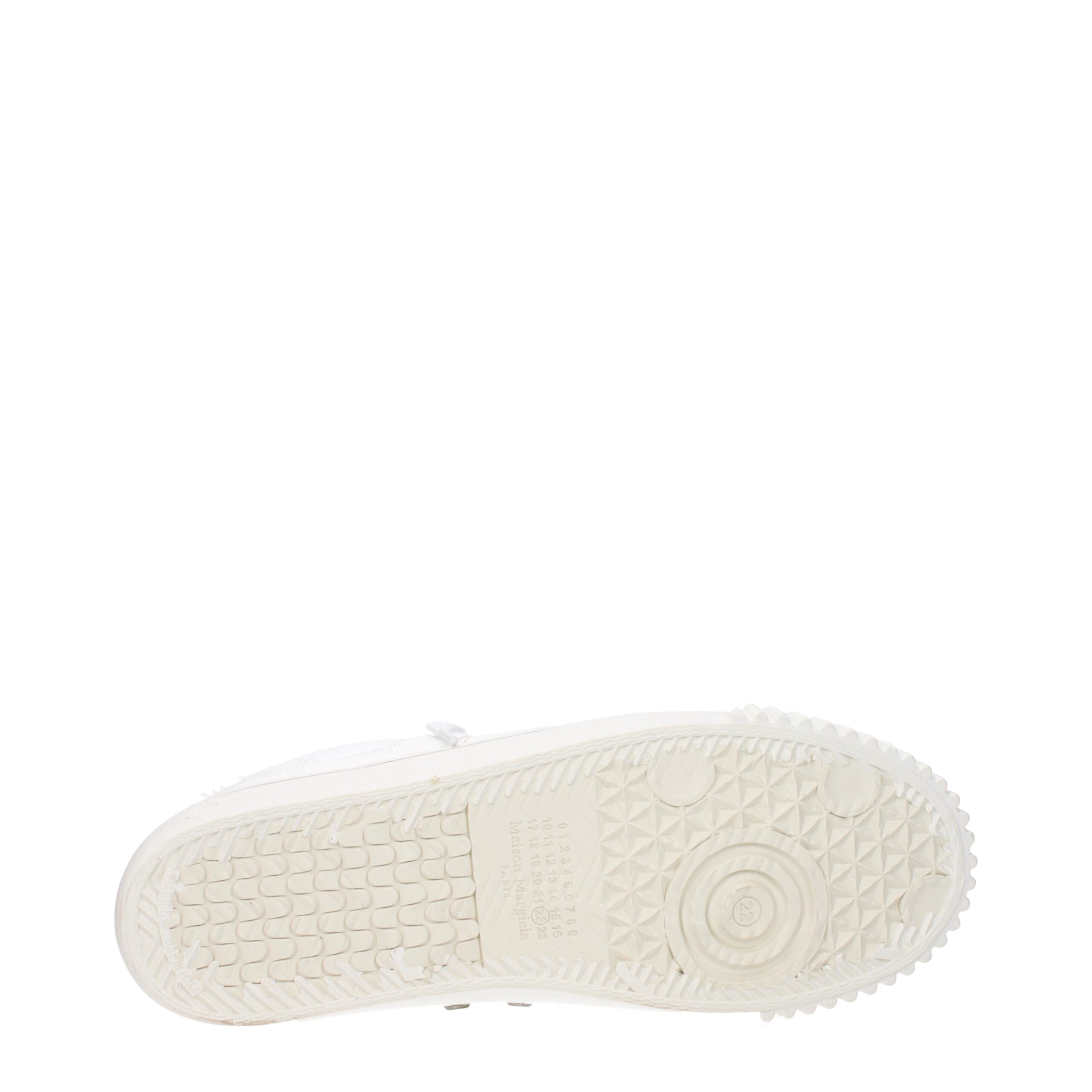Maison Margiela White Leather Low Top Sneakers