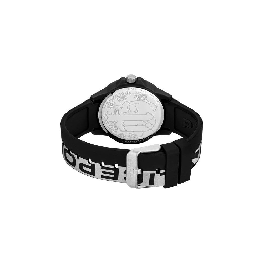 Police Black Synthetic Dress Watch