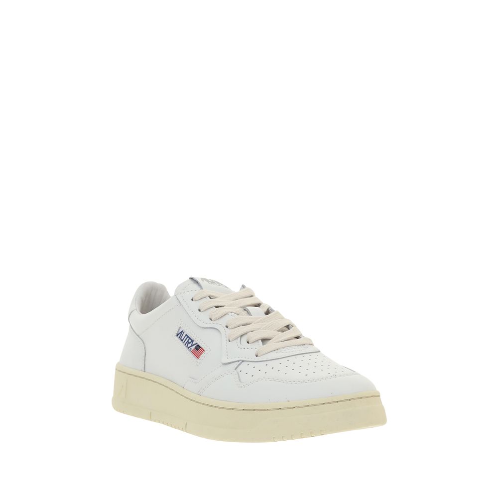 Autry White Calf Leather Bos Taurus Sneakers