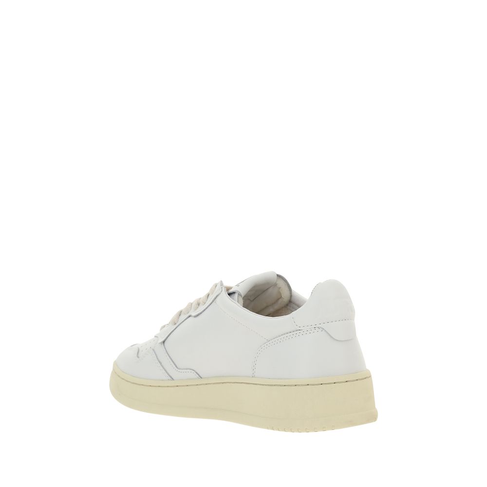 Autry White Calf Leather Bos Taurus Sneakers