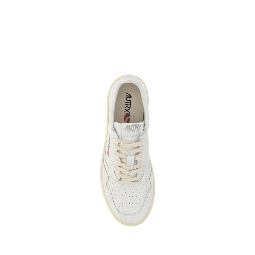 Autry White Calf Leather Bos Taurus Sneakers