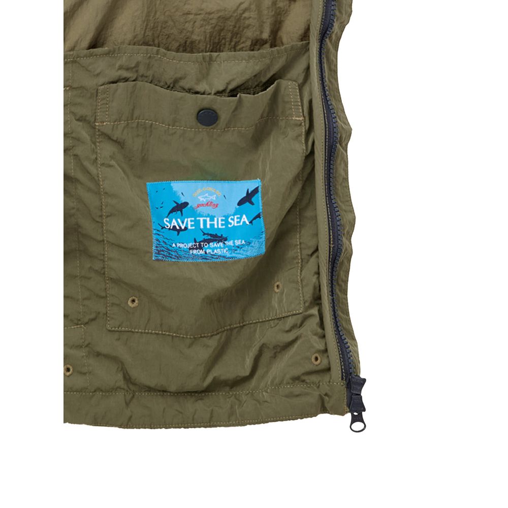 Paul & Shark Green Polyester False