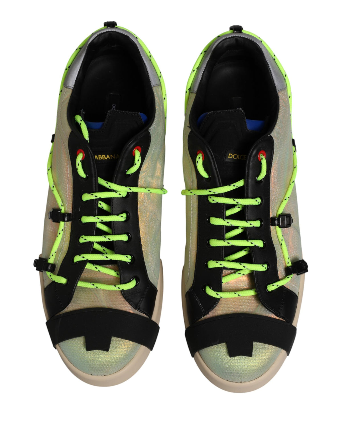 Dolce & Gabbana Multicolor Low Top Lace Up Men Sneakers Shoes